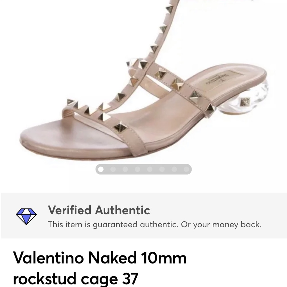 Valentino Naked Rockstud 10mm sandal